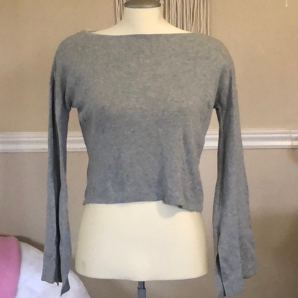BCBGeneration long sleeve grey top